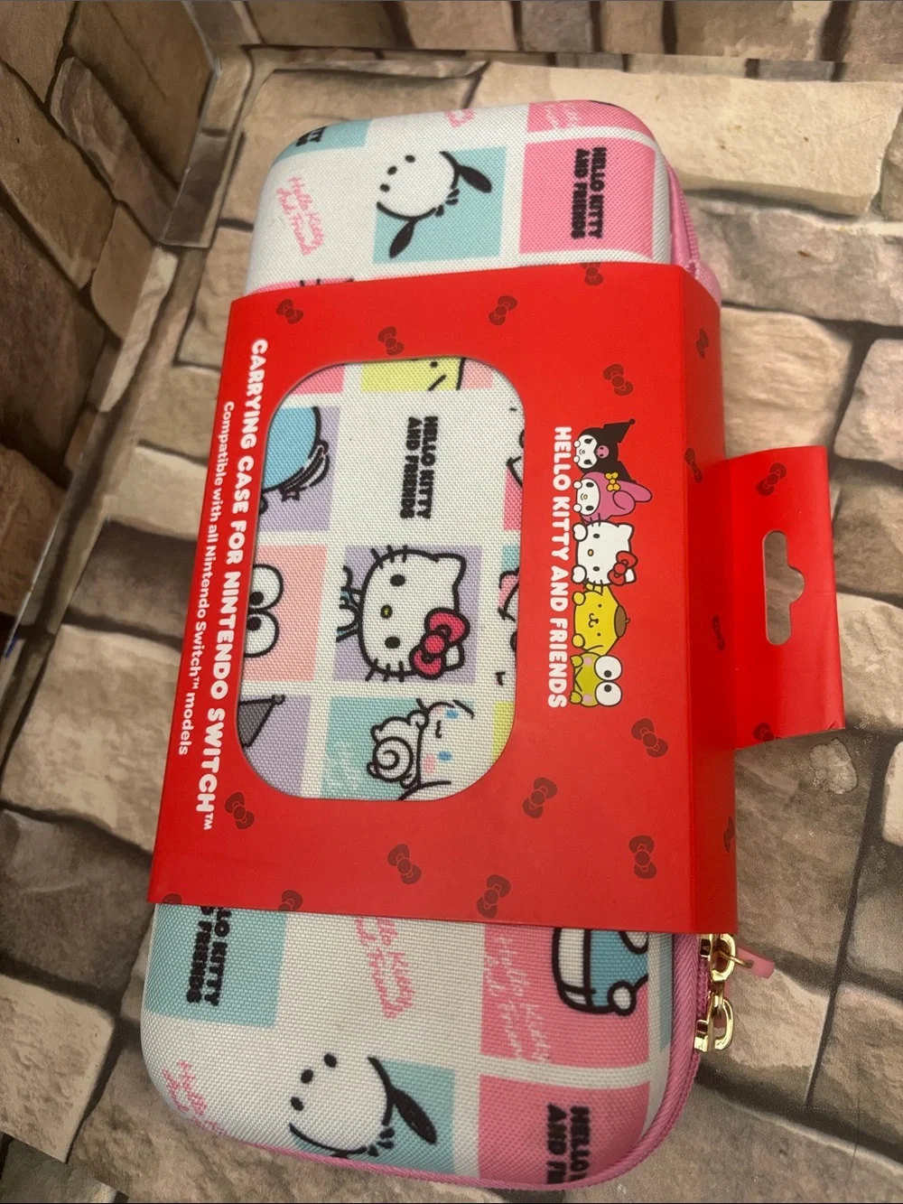 Sanrio Hello Kitty And Friends Switch Case - Pink, White & Red